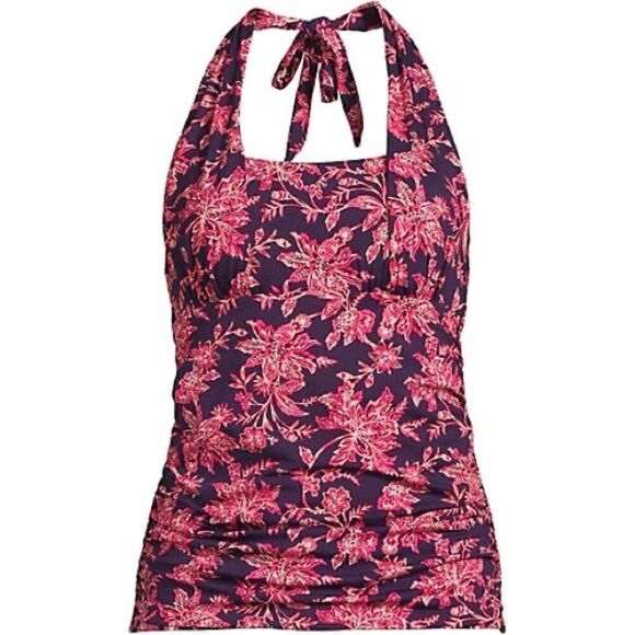 Land’s End Plus Regular halter tank strawberry blackberry Jacobean Various - Picture 1 of 5